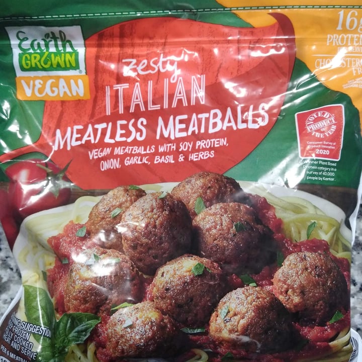 photo of Earth Grown Zesty Italian Meatless Meatballs shared by @choliebot on  28 Apr 2021 - review
