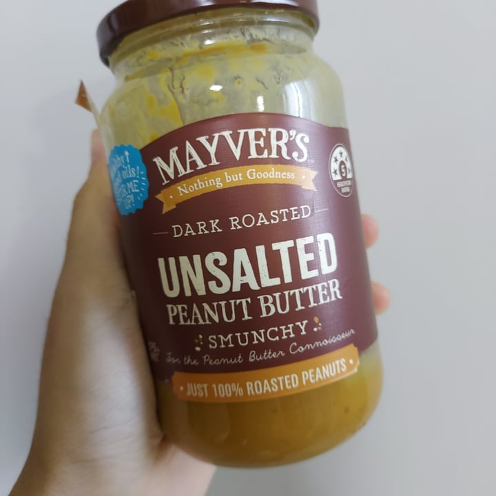 photo of Mayver's Dark Roasted Unsalted Peanut Butter (Smunchy) shared by @suchabohr on  19 Jul 2021 - review