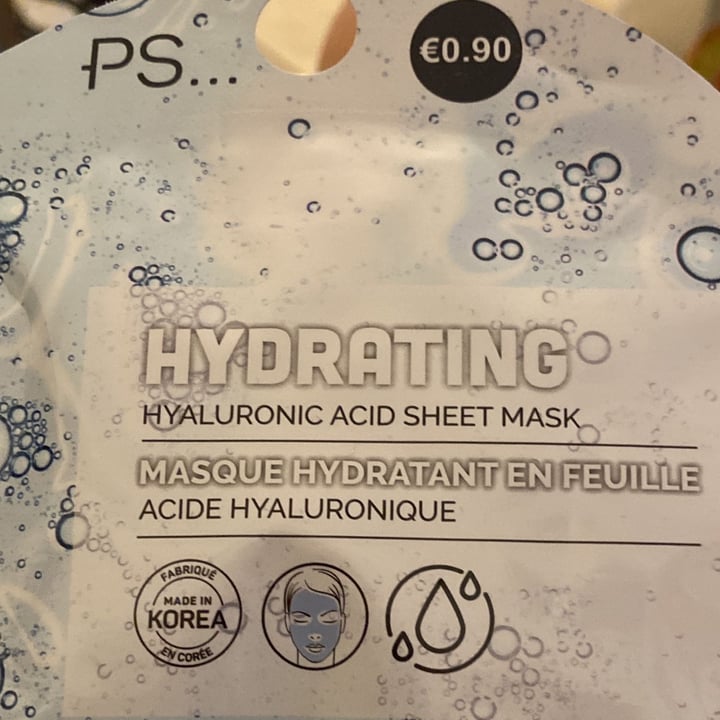 photo of PS... Hydrating Hyaluronic Acid Sheet Mask shared by @giulia1995 on  30 Jul 2022 - review