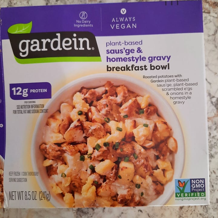 review photo of Gardein Saus’age & Homestyle Gravy Breakfast Bowl shared by @bellabunny on 29 Jan 2022 - review