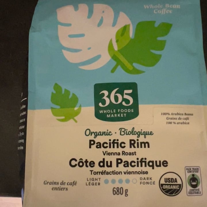 photo of 365 Whole Foods Market Organic Pacific rim coffee shared by @veganmika on  04 Sep 2022 - review