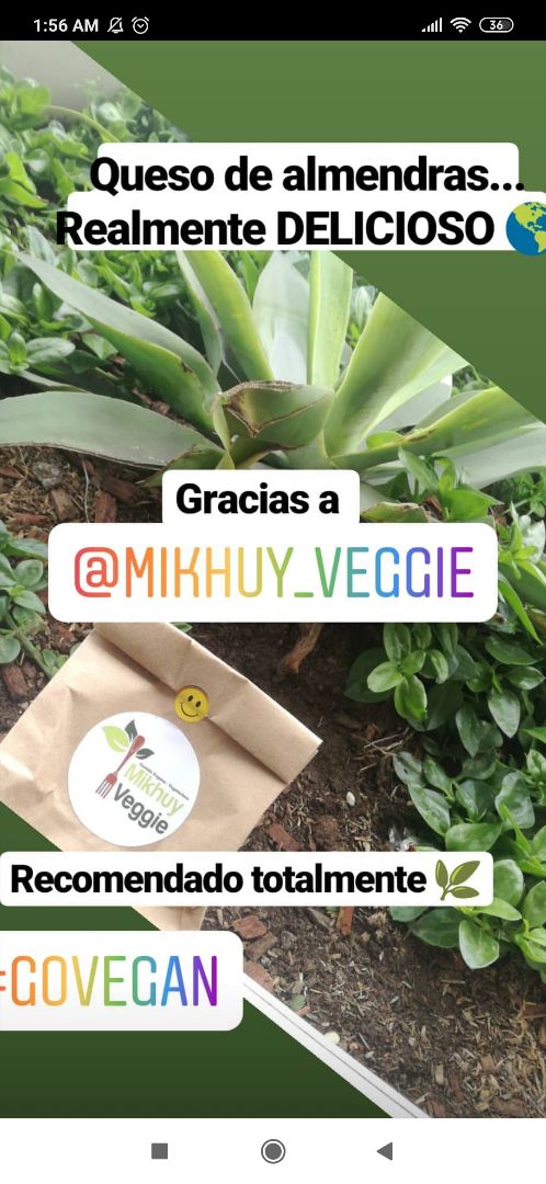 review photo of Mikhui veggie Queso de almendras shared by @black17alex on 28 Feb 2020 - review