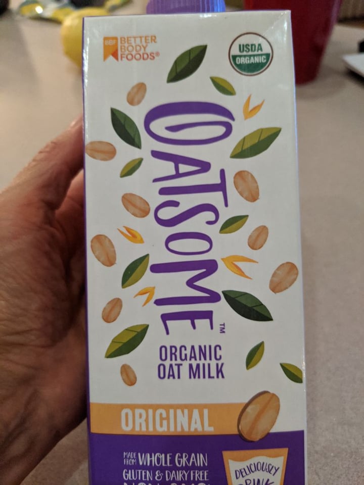 photo of Oatsome  Organic Oat milk shared by @sschrecker on  29 Apr 2020 - review
