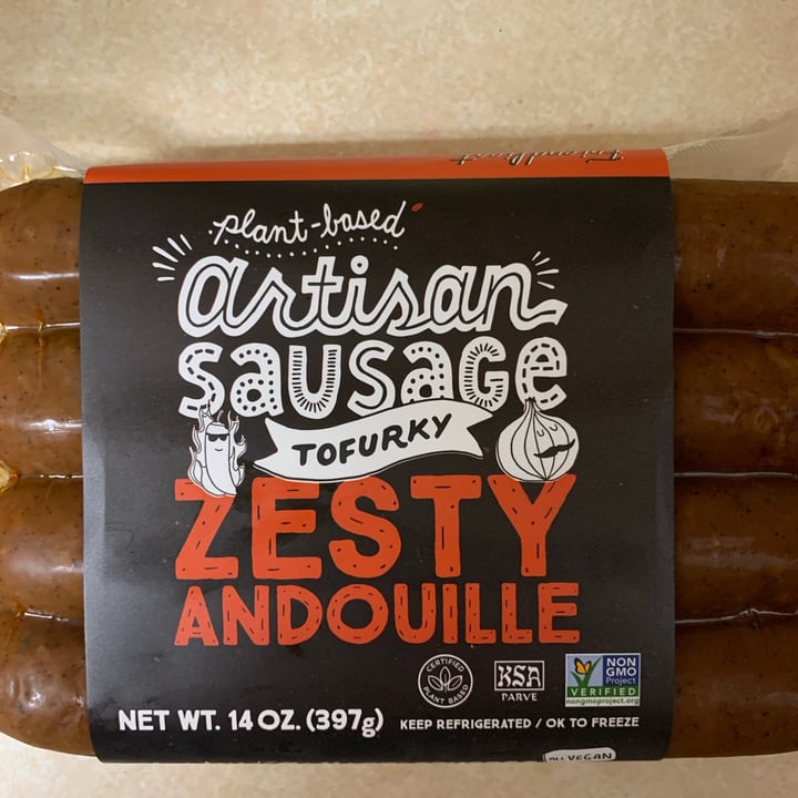 photo of Tofurky Artisan Sausage Zesty Andouille shared by @pbric1 on  03 Oct 2020 - review