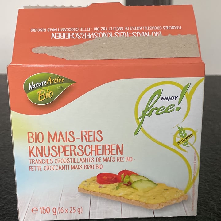 photo of Aldi - Nature active bio Bio Mais-Reis Knusperscheiben shared by @irmveg on  27 Nov 2021 - review