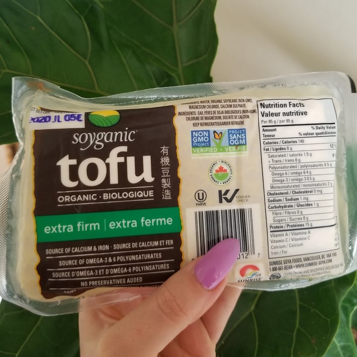 photo of Soyganic Organic Extra Firm Tofu shared by @mermaidgirl on  04 Jun 2020 - review