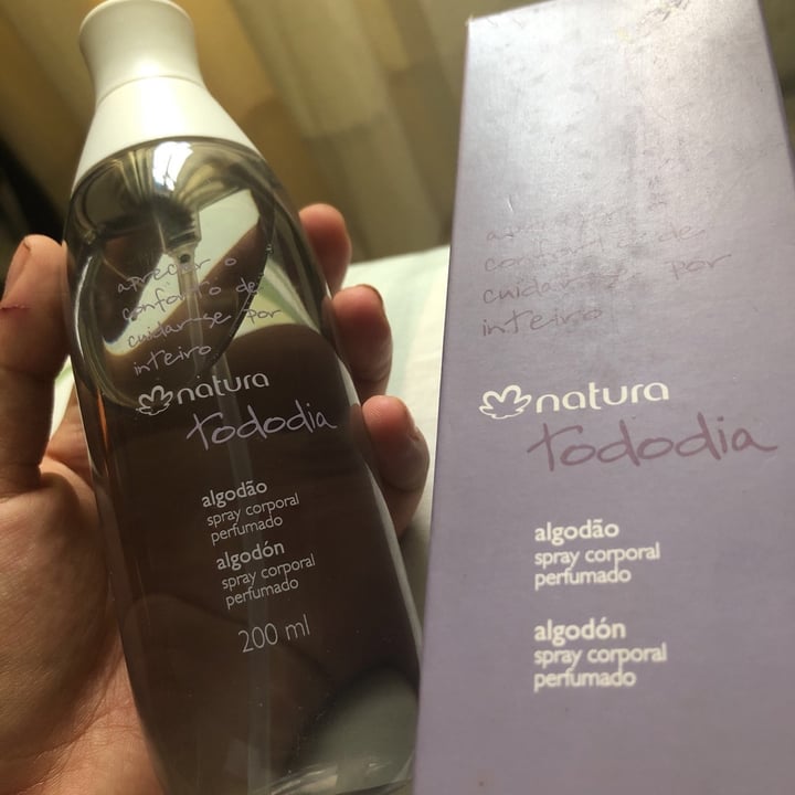 photo of Natura algodón, spray corporal perfumado shared by @rebecashary on  29 Mar 2020 - review