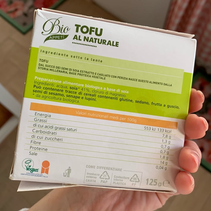 photo of Bio Appetì Tofu al naturale shared by @antonellabattaglia on  27 Apr 2022 - review