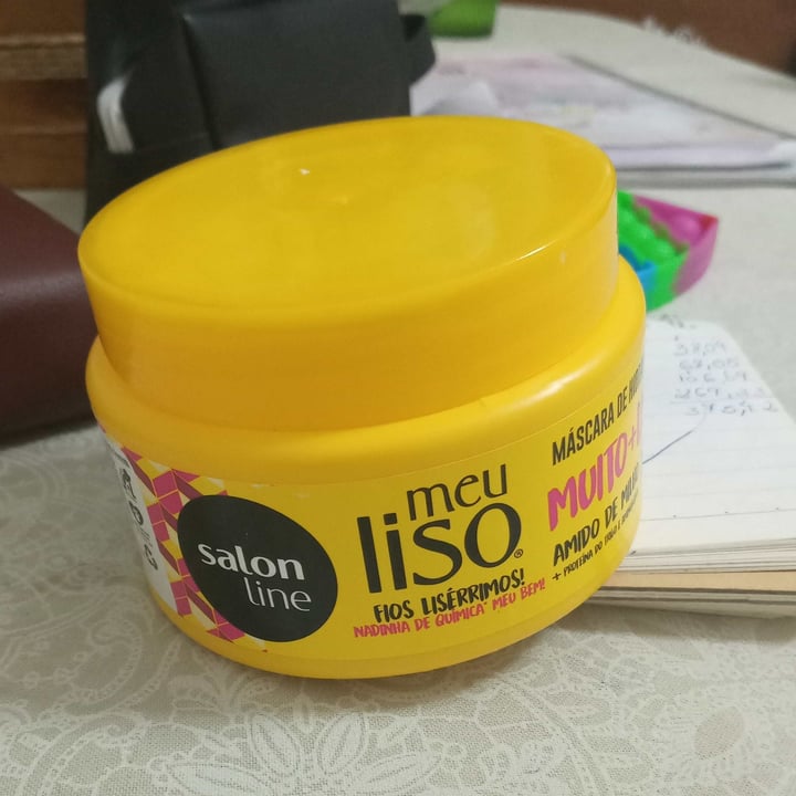 review photo of Salon line Máscara hidratante meu liso shared by @flaviacdecastro on 05 May 2022 - review
