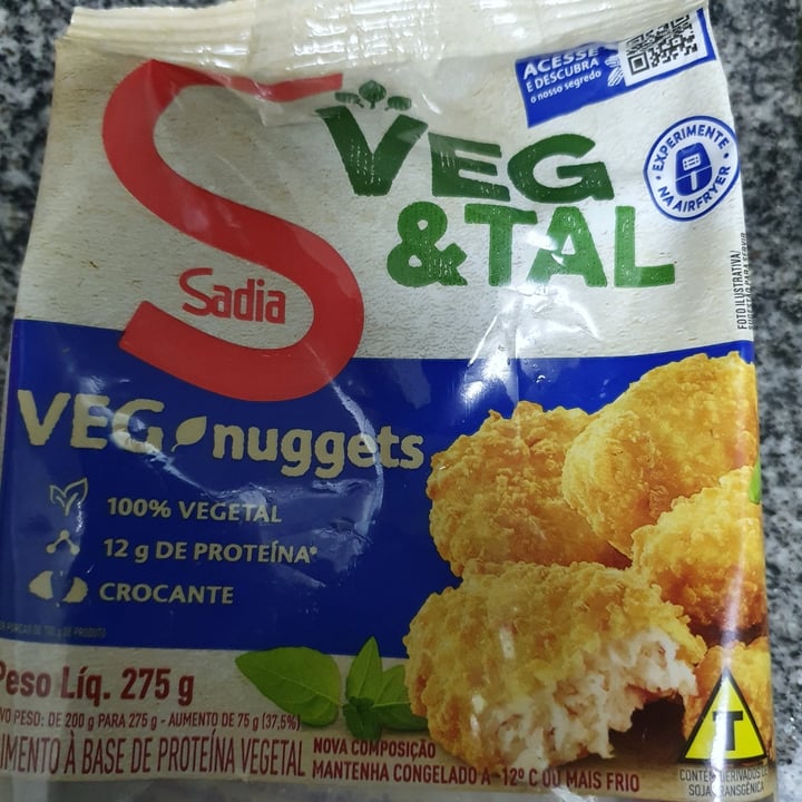 photo of Sadia Nuggets de Vegetais shared by @fatimaramos on  07 Jul 2022 - review