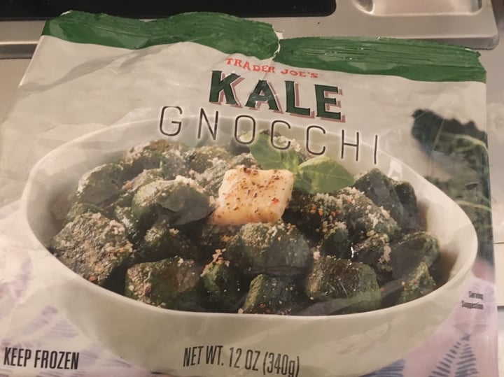 photo of Trader Joe's Kale gnocchi shared by @theveggienomad on  27 Jan 2020 - review