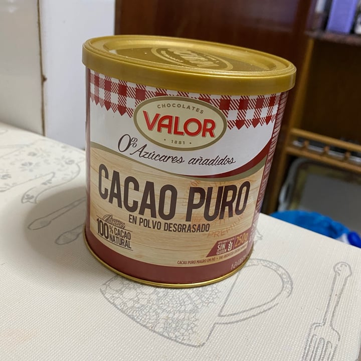 photo of Valor Cacao Puro En Polvo 0% Azúcares shared by @junne on  02 Oct 2020 - review