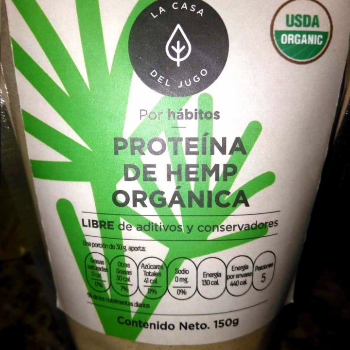 photo of La Casa del Jugo Proteína De Hemp Orgánica shared by @alejandrahev on  04 Oct 2020 - review