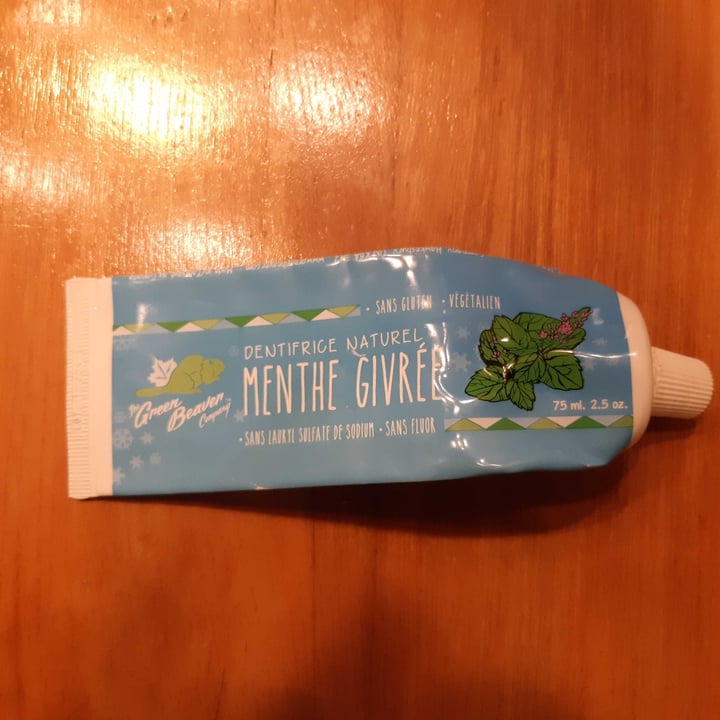 Dentifrice naturapeutique 100% naturel ultra blanchissant à la menthe fraîche - The Green Beaver Company main image 0