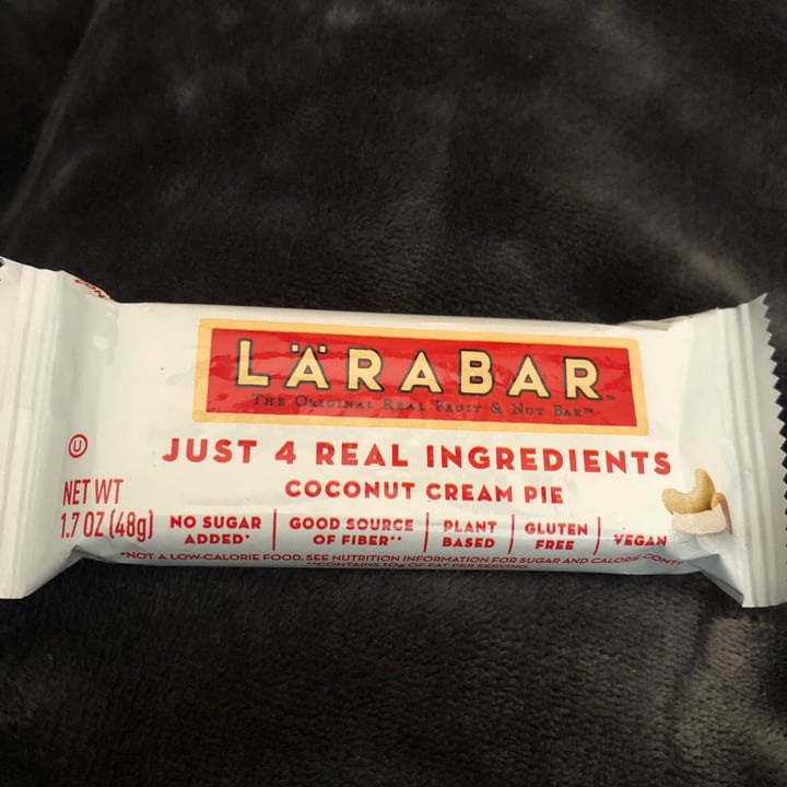 photo of Larabar Coconut Cream Pie shared by @happy2bvegan on  05 Mar 2022 - review