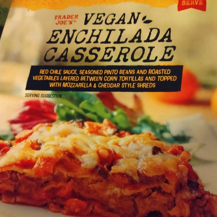 photo of Trader Joe's Vegan Enchilada Casserole shared by @micveg on  31 Dec 2021 - review