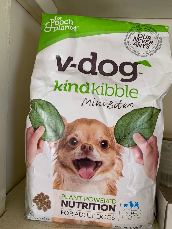 photo of v-dog v-dog kind kibble mini bites 4.5 LB bag shared by @allhess on  04 Mar 2020 - review