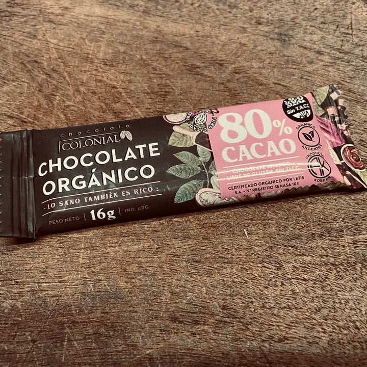 photo of Chocolate Colonial Chocolate 80% Cacao shared by @vanepiterman on  15 Sep 2021 - review
