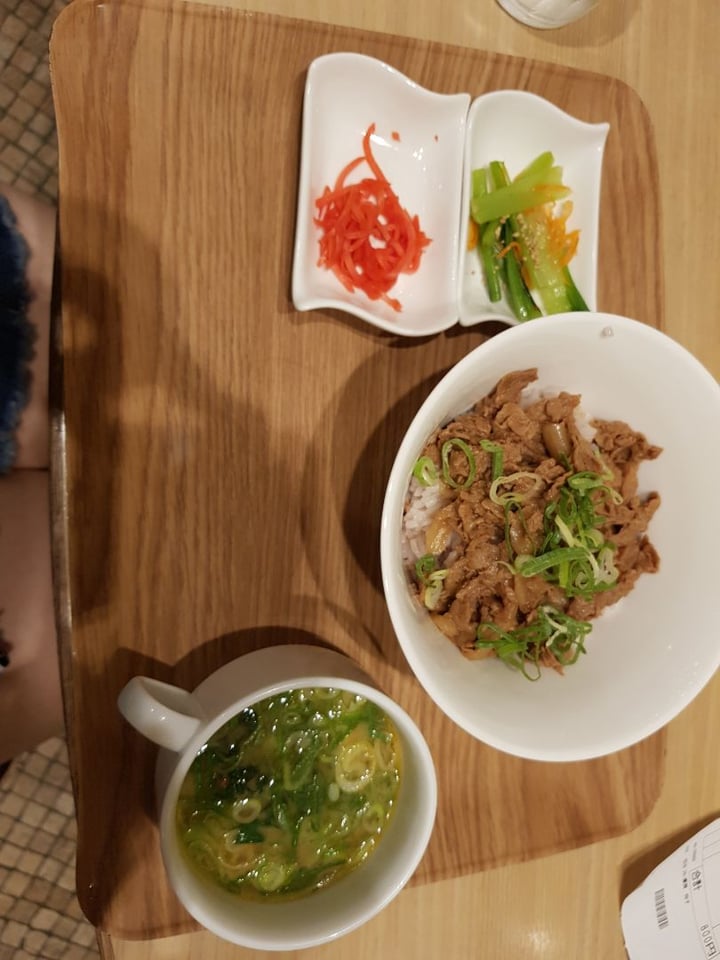 photo of T's TanTan - Tokyo Station Keiyo Street Soybean meat's beef bowl set shared by @shanna on  14 Sep 2019 - review