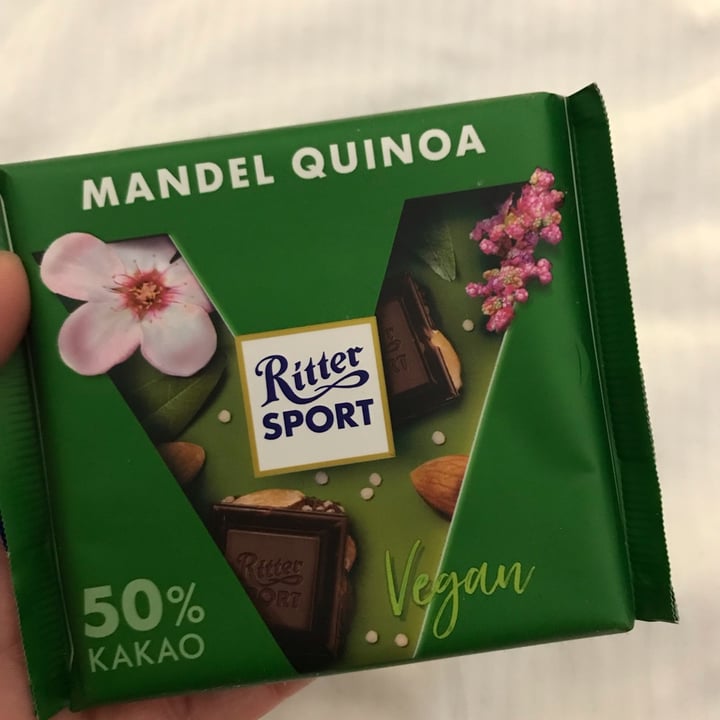 photo of Ritter Sport Mandel Quinoa 50% Cacao shared by @vegvale on  20 Mar 2022 - review