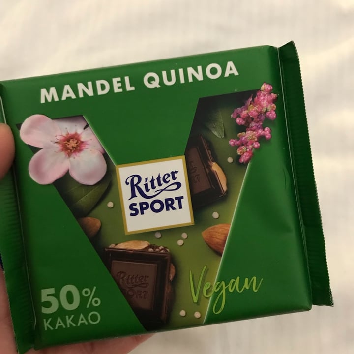 review photo of Ritter Sport Mandel Quinoa 50% Cacao shared by @vegvale on 20 Mar 2022 - review