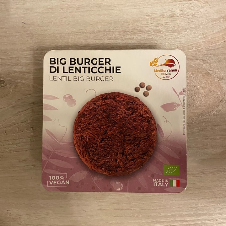photo of Mediterranea BioVeg Big Burger Di Lenticchie shared by @lelen on  16 Feb 2022 - review