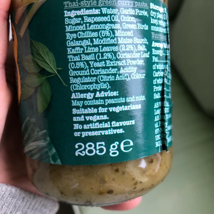 photo of Blue Dragon Thai green curry paste shared by @yourlocalvegan on  28 Jan 2022 - review