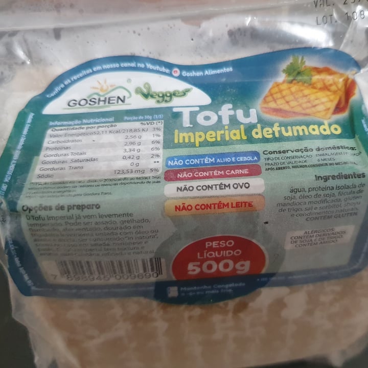 photo of Goshen Vegges Tofu  Imperial Defumado shared by @regina39 on  16 May 2022 - review
