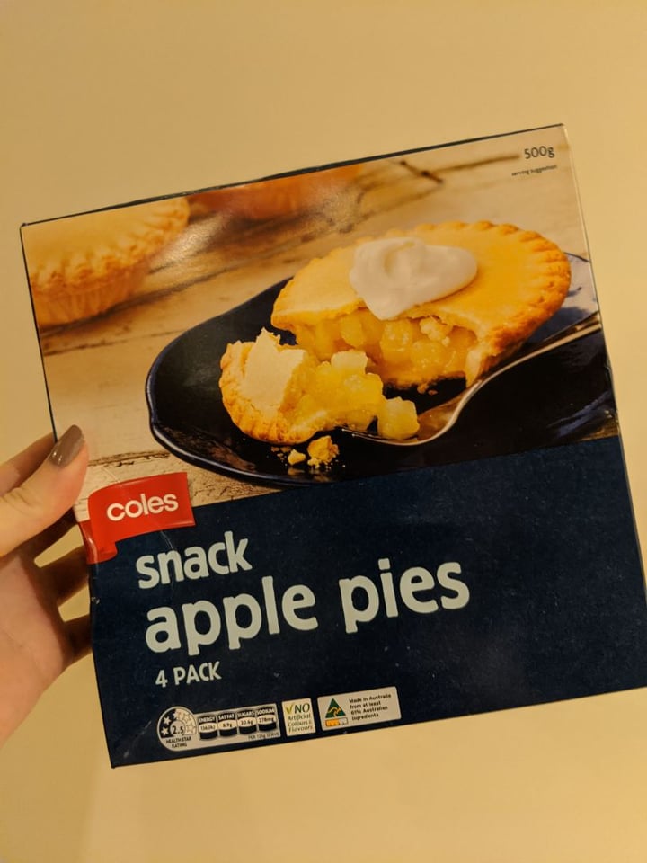 photo of Coles Snack Apple Pies shared by @jasminn on  29 Dec 2019 - review