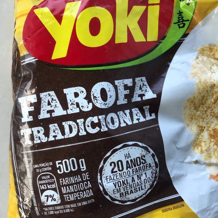 photo of Yoki Farofa De Mandioca shared by @brendaoliveira on  13 May 2022 - review