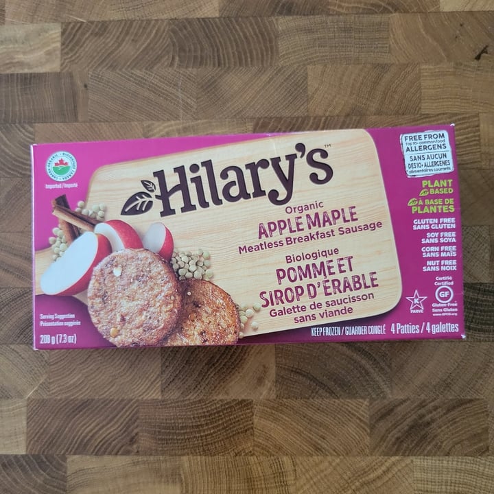 photo of Hilary's Apple Maple Veggie Breakfast Sausage shared by @veganooch on  26 Jun 2022 - review