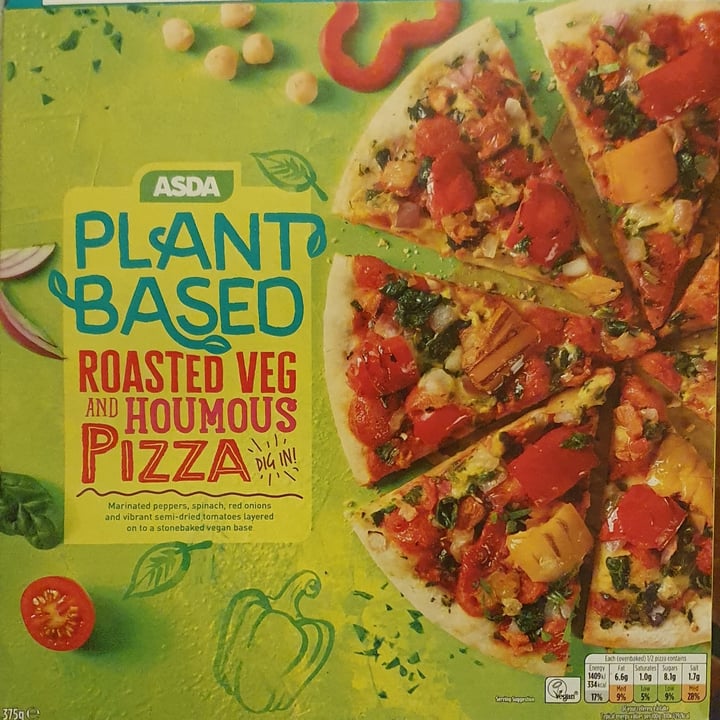 review photo of ASDA Roasted Veg And Houmous Pizza shared by @shedcake on 23 Dec 2020 - review