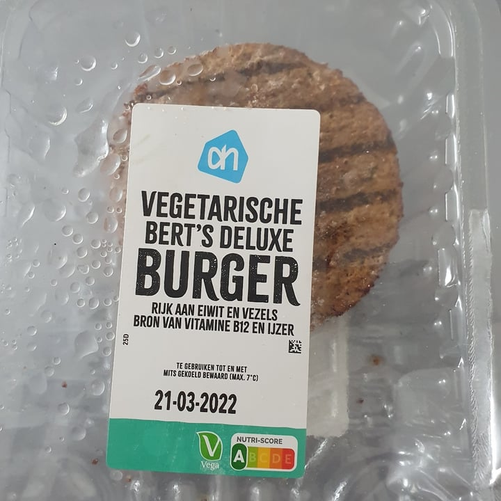 review photo of Albert Heijn Vegetarische Bert's deluxe burger shared by @nogtatirj on 14 May 2022 - review