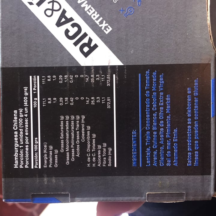 review photo of Agrosano Hamburguesa de lenteja chilena shared by @lyssh on 09 May 2021 - review