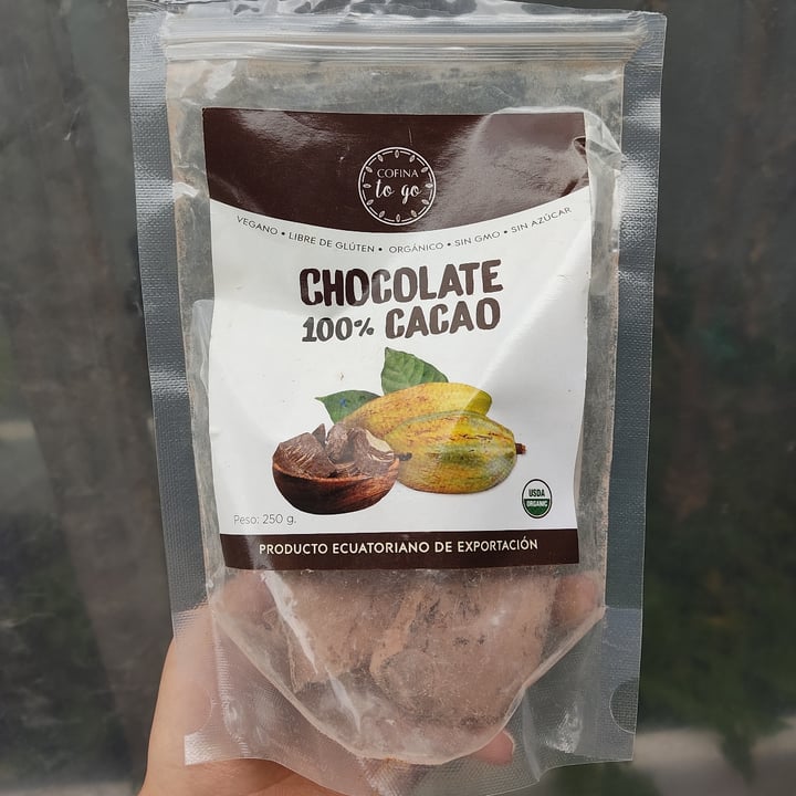 review photo of COFINA to go Chocolate 100% Cacao shared by @nikypuchita22 on 03 Sep 2021 - review