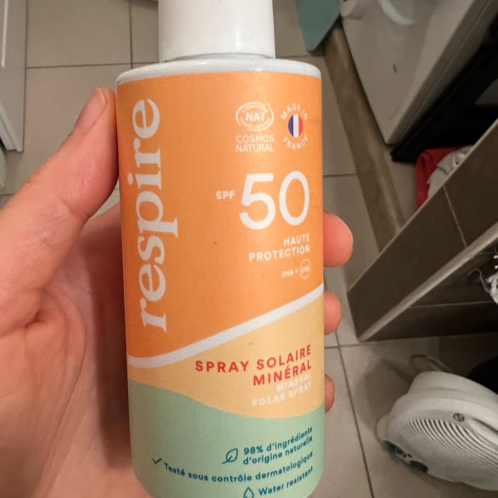 photo of Respire Spray solaire mineral shared by @sarouh on  11 Apr 2022 - review