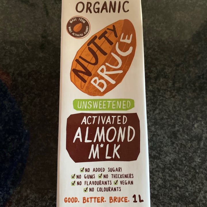 photo of Nutty Bruce Organic unsweetened activated almond milk shared by @niroshap on  15 Mar 2021 - review
