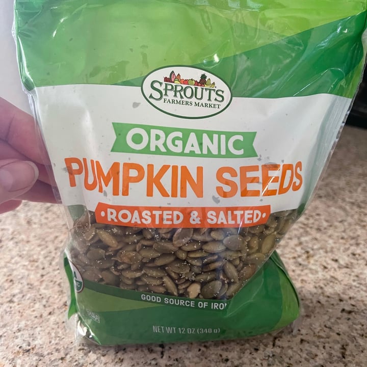 photo of Sprouts Farmers Market Pumpkin seeds roasted & salted shared by @veganbear67 on  26 Jun 2021 - review