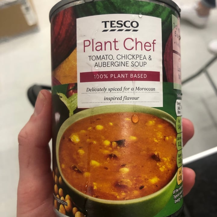 photo of Tesco Plant Chef Tomato, Chickpea & Aubergine Soup shared by @stephh on  24 Mar 2021 - review
