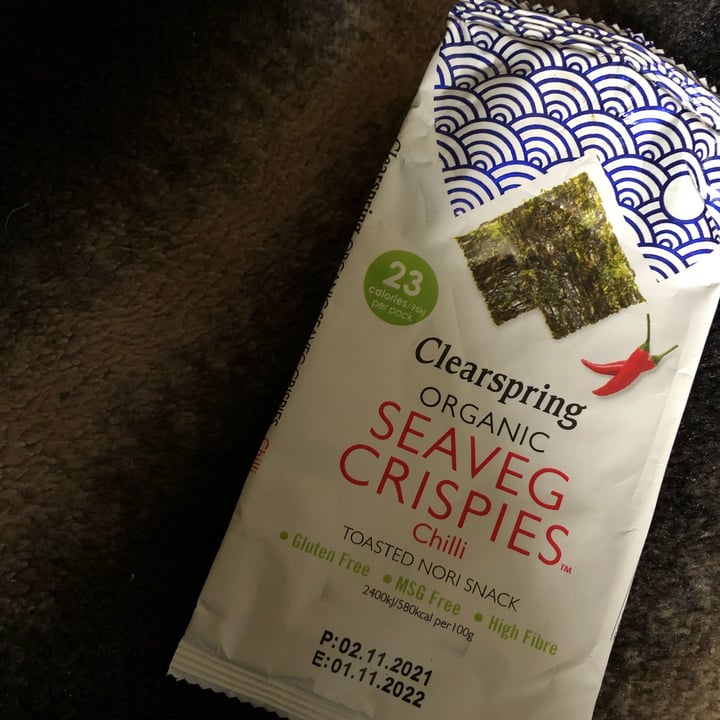 photo of Clearspring Organic Seaveg crispies chili shared by @diddikong98 on  05 Apr 2022 - review
