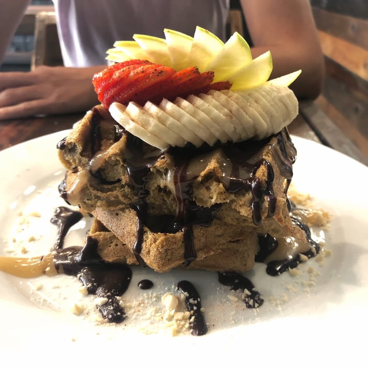photo of The Pitted Date Vegan Restaurant, Bakery and Café Waffles shared by @izaskunquilez on  09 Sep 2021 - review