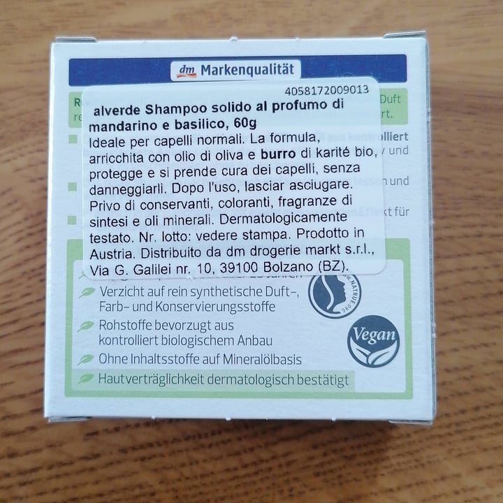review photo of Alverde Naturkosmetik Shampoo solido mandarino shared by @monica5990 on 15 Apr 2022 - review