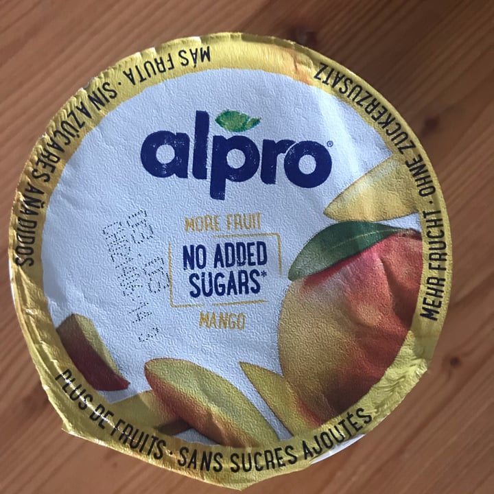 photo of Alpro Mango Yogurt (No Added Sugars) shared by @anitamelime on  03 Feb 2022 - review