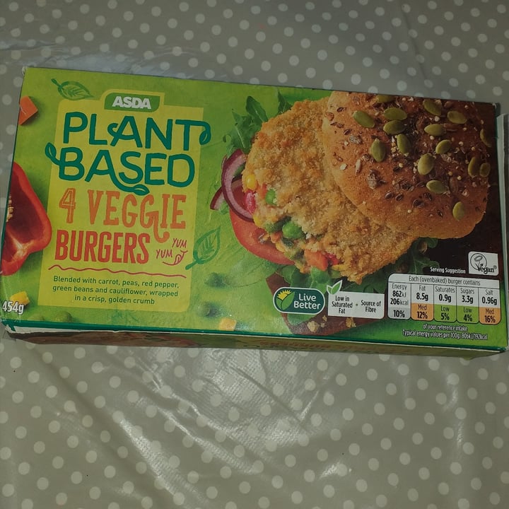 photo of ASDA Veggie Burgers shared by @glitterball84 on  23 Jun 2021 - review