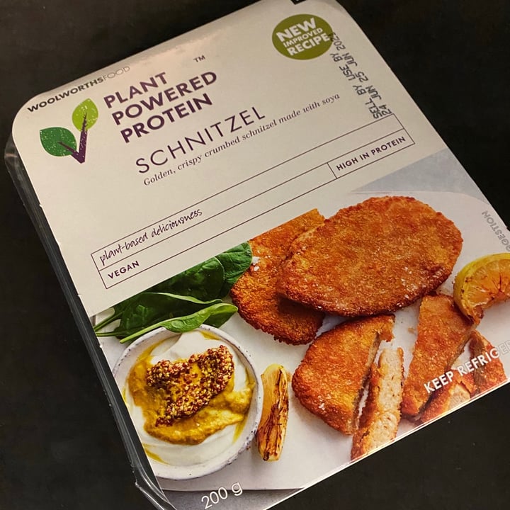 photo of Woolworths Food Woolworths Plant Powered Schnitzel shared by @ftc on  19 Jun 2021 - review