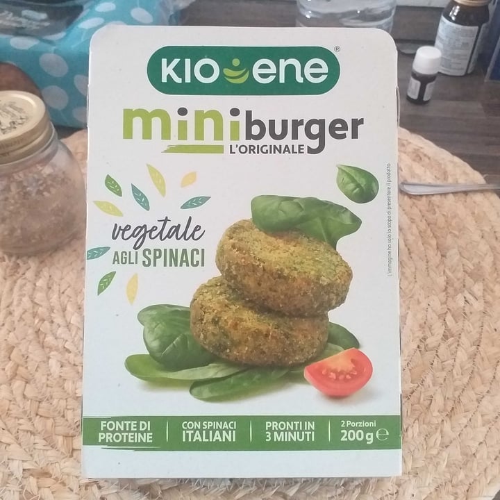 photo of Kioene Mini Burger Vegetale Agli Spinaci shared by @simona85r on  14 Apr 2022 - review