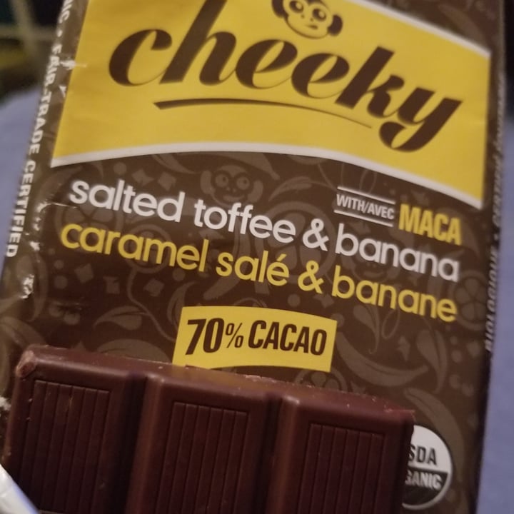 photo of Zazubean Organic Chocolates Salted Toffee & Banana Dark Chocolate with Maca shared by @lexi-pie on  29 Sep 2021 - review
