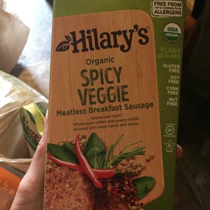review photo of Hilary's Spicy Veggie Breakfast Sausage shared by @amymm on 22 Jun 2020 - review