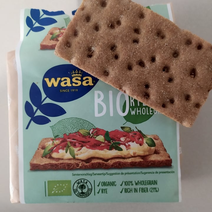 photo of Wasa Bio Wholegrain shared by @domineire on  29 Jan 2022 - review