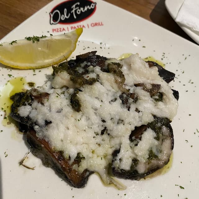 Foto do prato “Chimichurri mushrooms”